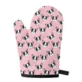 Cartoon French Bulldog Pattern Print Single Oven Mitt