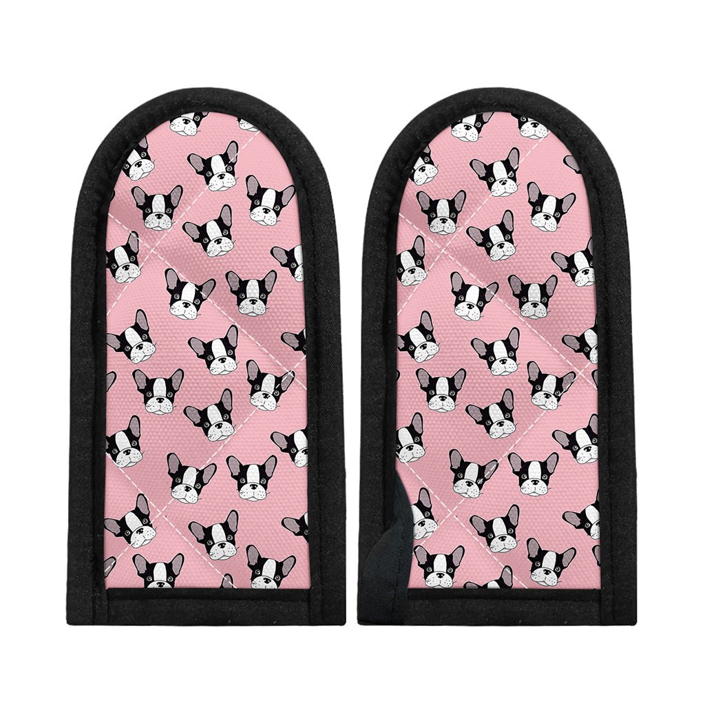 Cartoon French Bulldog Pattern Print Skillet Handle Cover