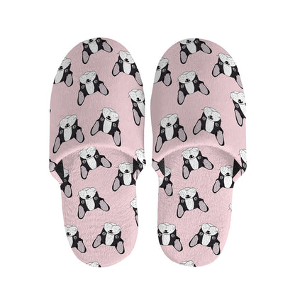 Cartoon French Bulldog Pattern Print Slippers