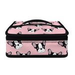 Cartoon French Bulldog Pattern Print Small Lunch Bag