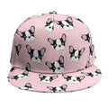 Cartoon French Bulldog Pattern Print Snapback Cap