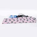 Cartoon French Bulldog Pattern Print Sports Towel
