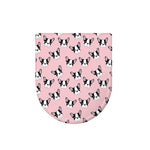 Cartoon French Bulldog Pattern Print Toilet Lid Cover