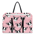 Cartoon French Bulldog Pattern Print Utility Tote Bag