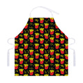 Cartoon French Fries Pattern Print Adjustable Apron