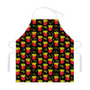 Cartoon French Fries Pattern Print Adjustable Apron