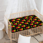 Cartoon French Fries Pattern Print Baby Crib Sheet