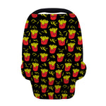 Cartoon French Fries Pattern Print Baby Seat Cover