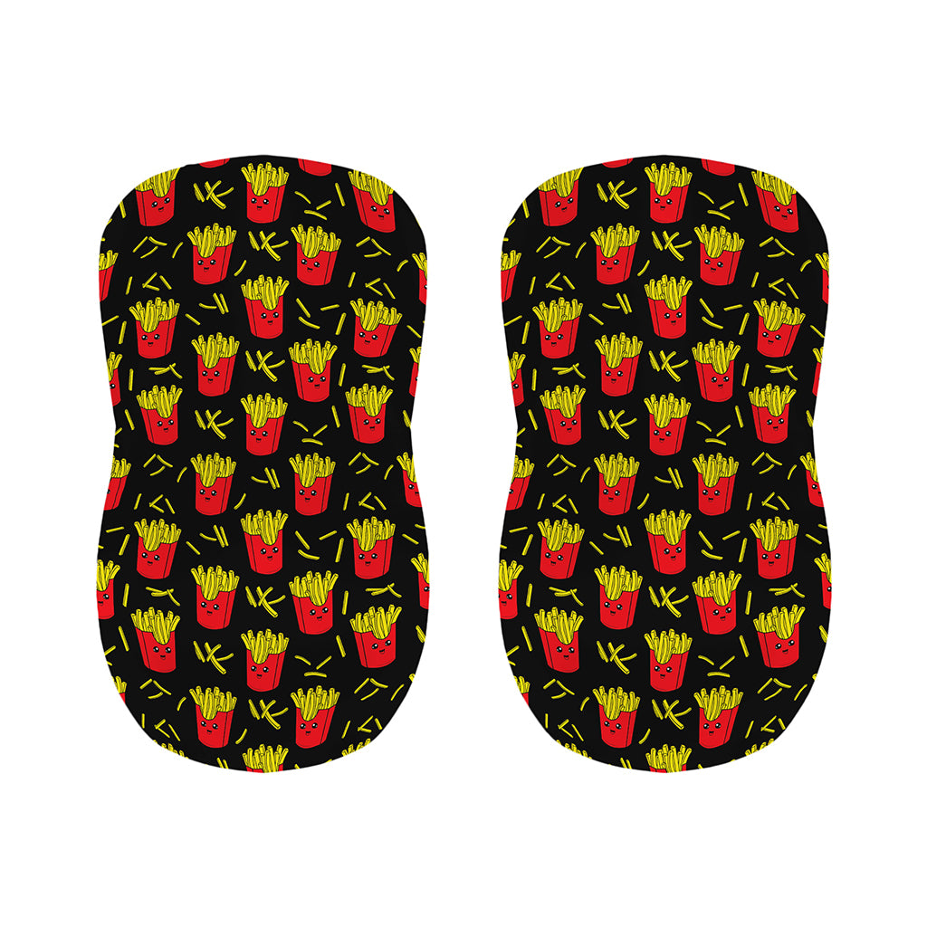 Cartoon French Fries Pattern Print Bar Stool Covers