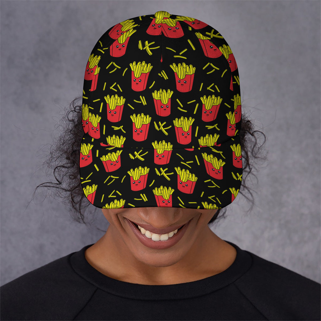 Cartoon French Fries Pattern Print Baseball Cap