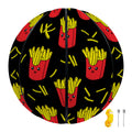Cartoon French Fries Pattern Print Basketball