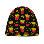 Cartoon French Fries Pattern Print Beanie