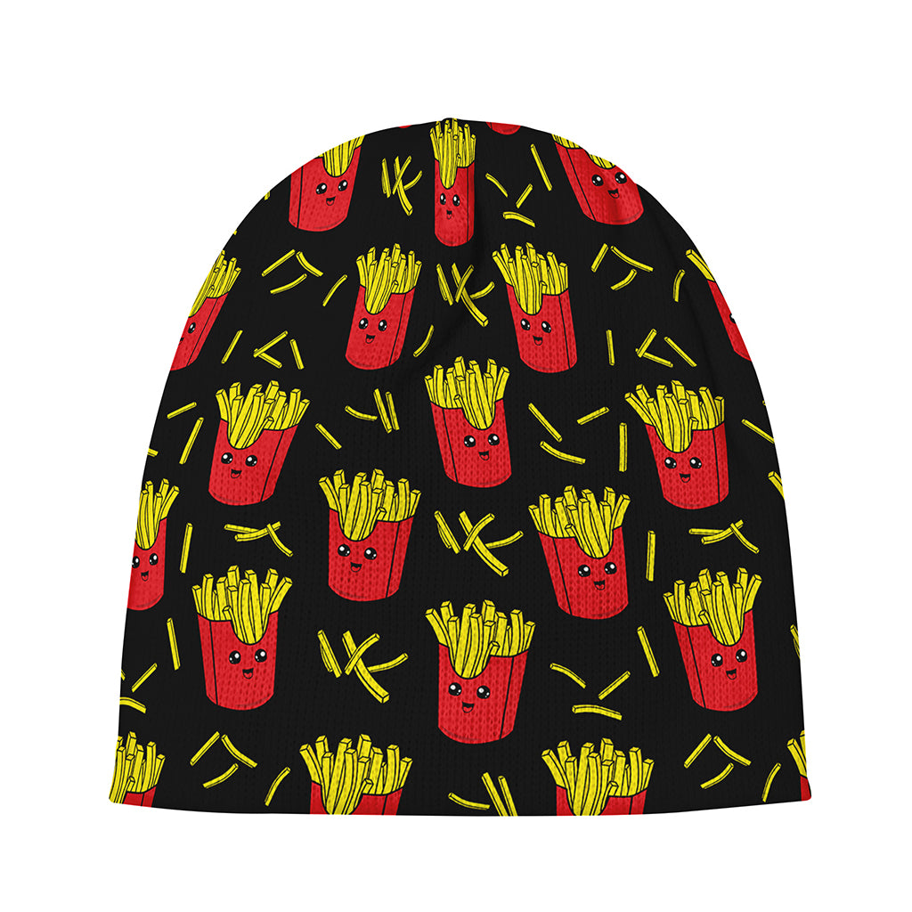 Cartoon French Fries Pattern Print Beanie