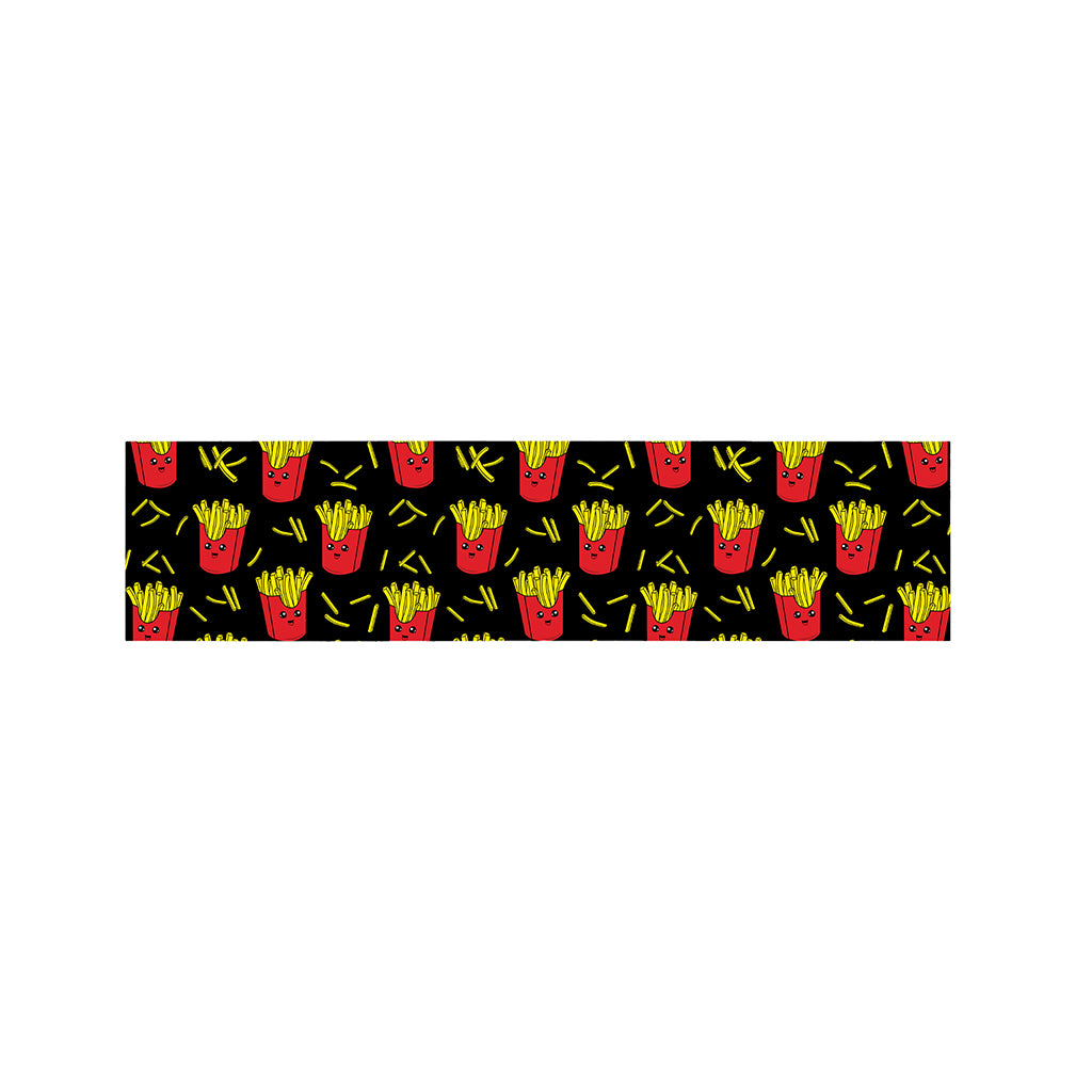 Cartoon French Fries Pattern Print Bed Runner