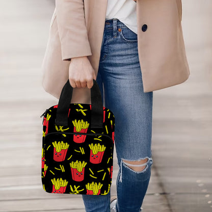 Cartoon French Fries Pattern Print Bible Tote Bag