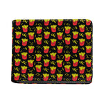Cartoon French Fries Pattern Print Bifold Wallet