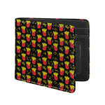 Cartoon French Fries Pattern Print Bifold Wallet