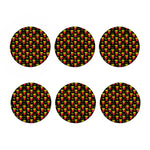 Cartoon French Fries Pattern Print Coaster Set