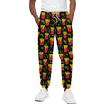 Cartoon French Fries Pattern Print Cotton Sweatpants
