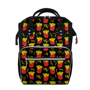 Cartoon French Fries Pattern Print Diaper Bag