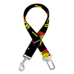 Cartoon French Fries Pattern Print Dog Seat Belt