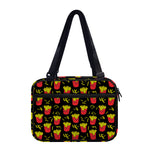 Cartoon French Fries Pattern Print Double Strap Bible Bag