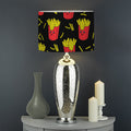 Cartoon French Fries Pattern Print Drum Lamp Shade