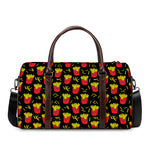 Cartoon French Fries Pattern Print Duffle Bag
