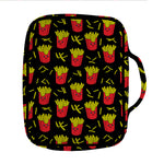 Cartoon French Fries Pattern Print Front Pocket Bible Bag
