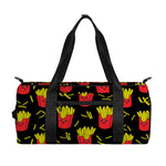 Cartoon French Fries Pattern Print Gym Bag