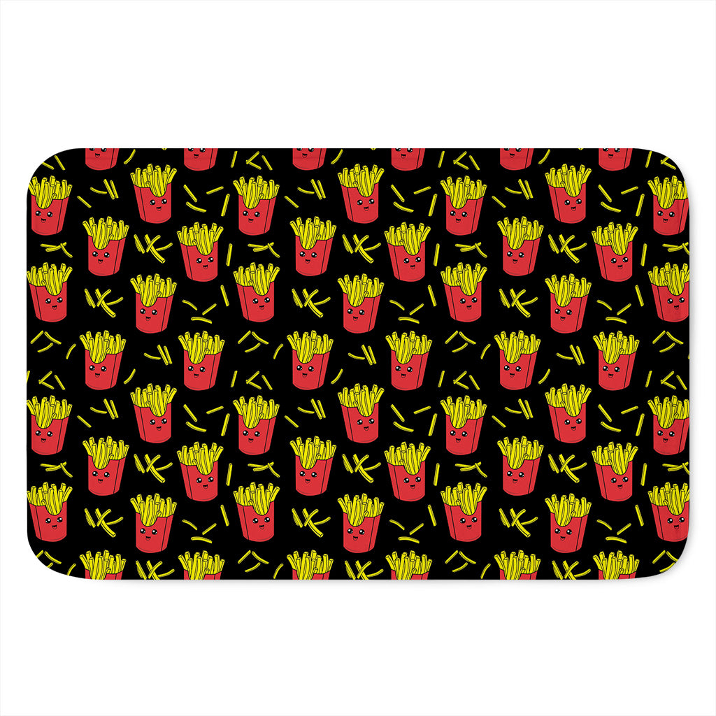 Cartoon French Fries Pattern Print Indoor Door Mat