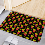 Cartoon French Fries Pattern Print Indoor Door Mat
