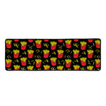Cartoon French Fries Pattern Print Long Kitchen Mat