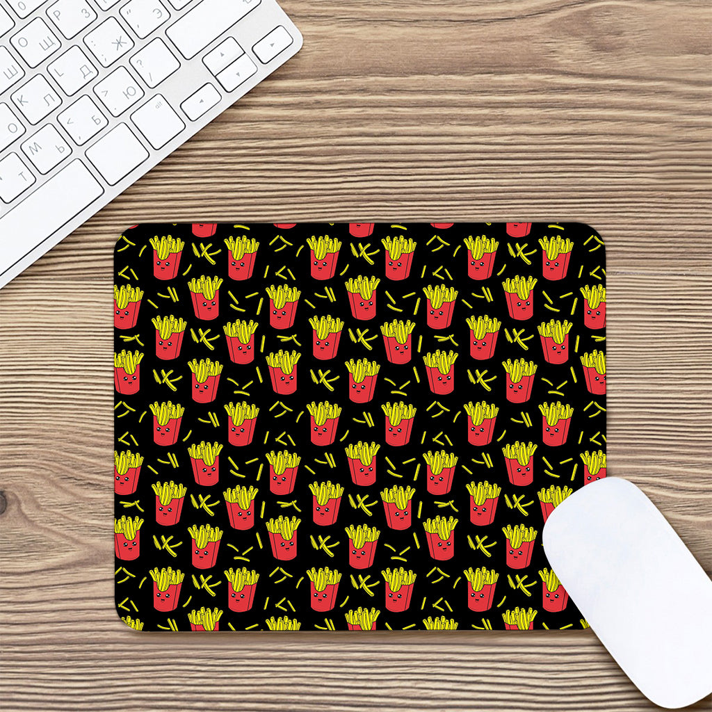 Cartoon French Fries Pattern Print Mouse Pad
