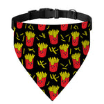 Cartoon French Fries Pattern Print Over The Collar Dog Bandana