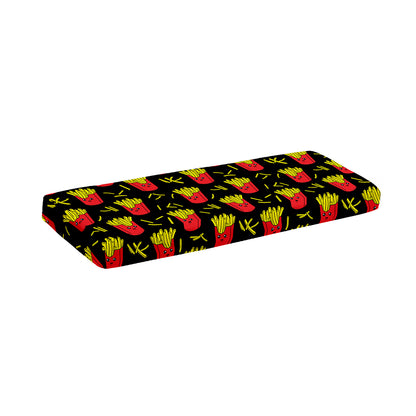 Cartoon French Fries Pattern Print Piano Keyboard Cover