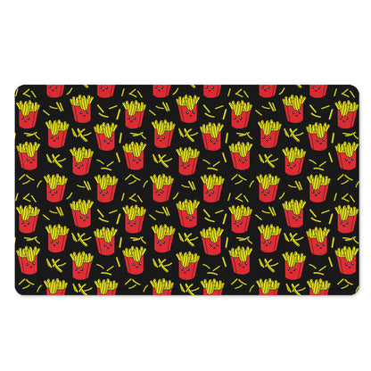 Cartoon French Fries Pattern Print Polyester Doormat