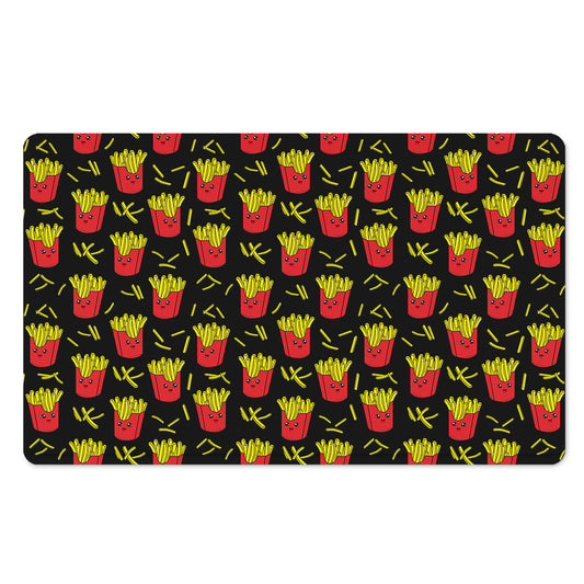 Cartoon French Fries Pattern Print Polyester Doormat