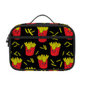 Cartoon French Fries Pattern Print Portable Lunch Bag