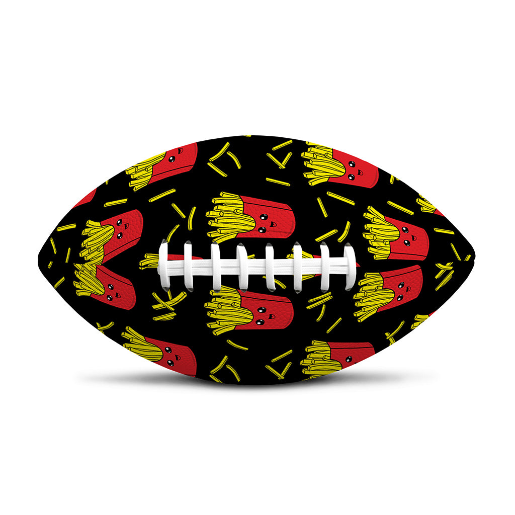 Cartoon French Fries Pattern Print Rugby Ball