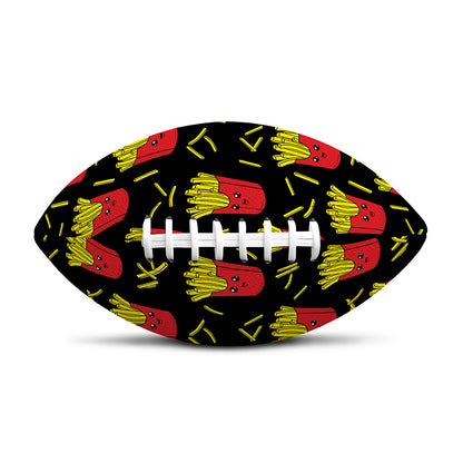 Cartoon French Fries Pattern Print Rugby Ball