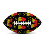 Cartoon French Fries Pattern Print Rugby Ball