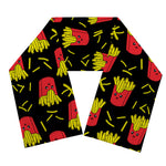 Cartoon French Fries Pattern Print Scarf