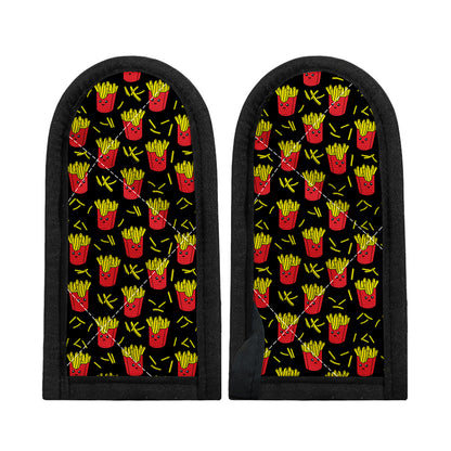 Cartoon French Fries Pattern Print Skillet Handle Cover