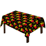 Cartoon French Fries Pattern Print Tablecloth