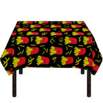Cartoon French Fries Pattern Print Tablecloth