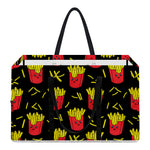 Cartoon French Fries Pattern Print Utility Tote Bag