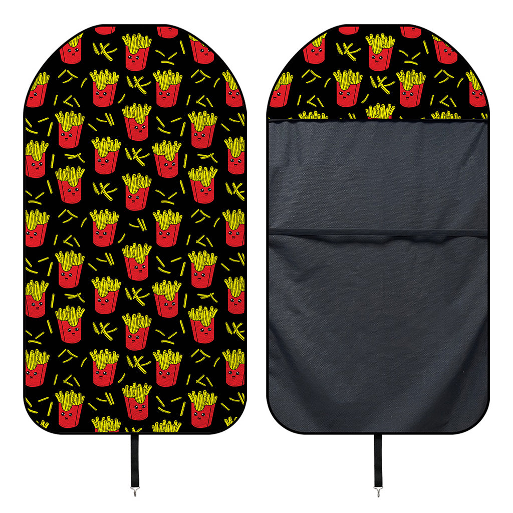 Cartoon French Fries Pattern Print Waterproof Car Seat Cover