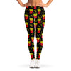 Cartoon French Fries Pattern Print Women's Leggings