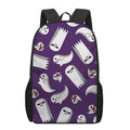 Cartoon Ghost Pattern Print 17 Inch Backpack